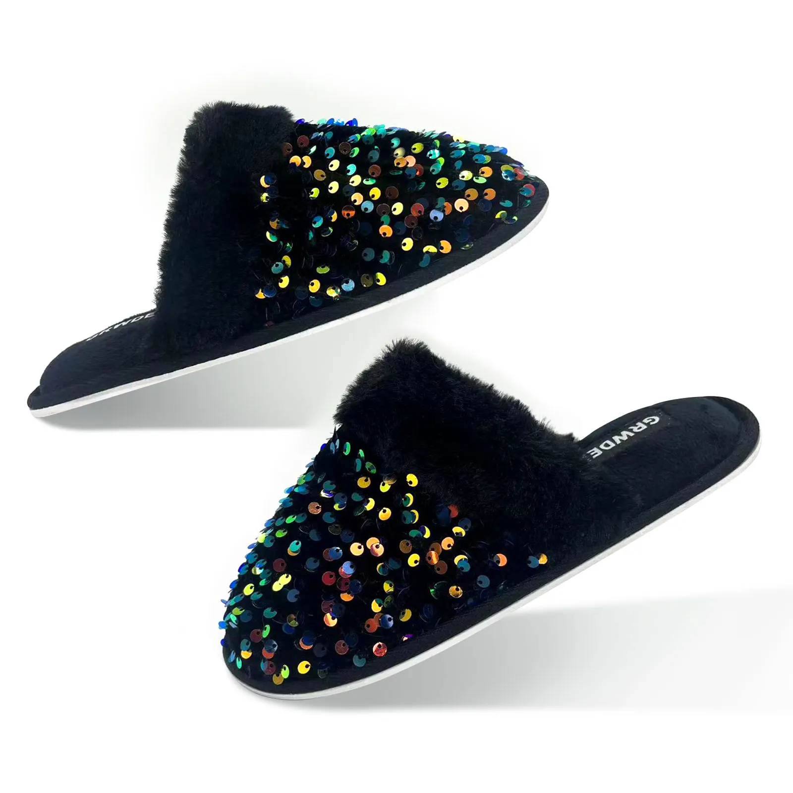 Personalized Wholesale Luxury Good Quality Slippers Winter Plush Indoor Antiskid Household Slippers