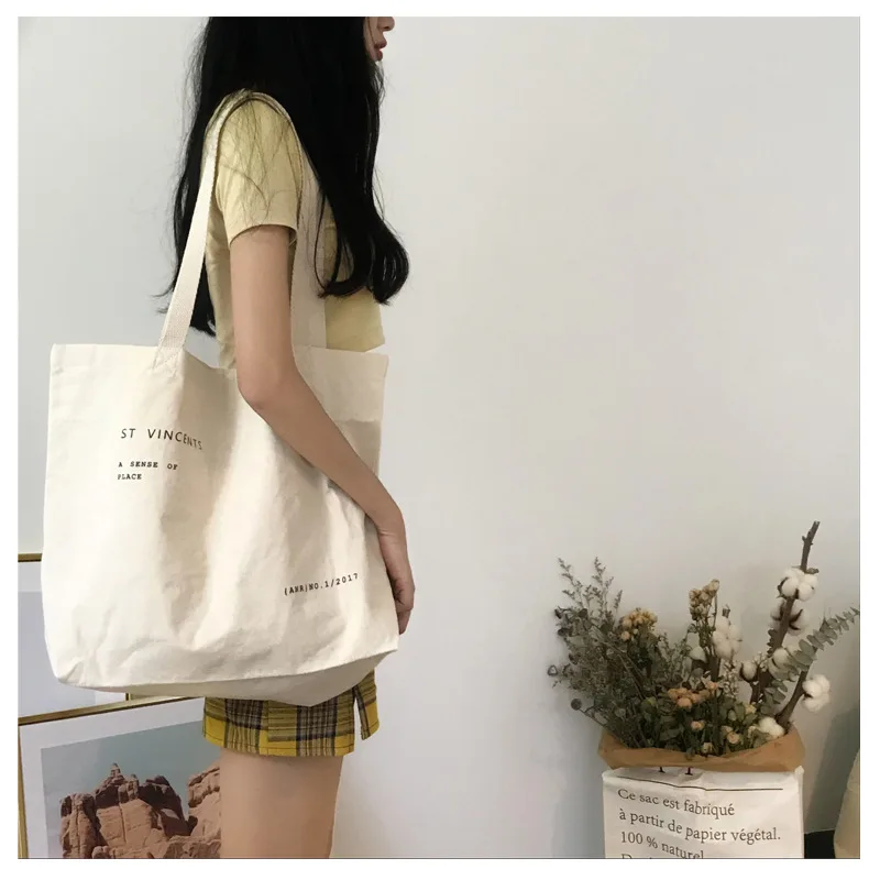 Canvas jumbo tote bags cotton large cotton canvas tote bag for shopping