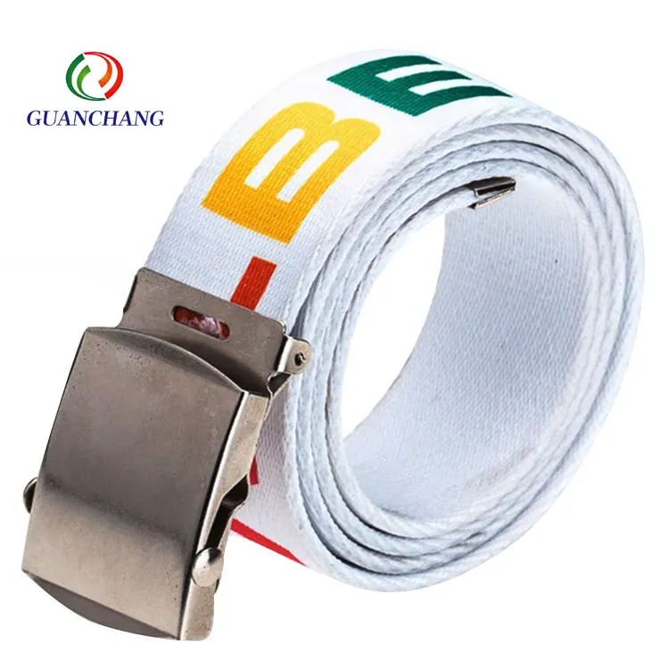 Promotion High Quality Men Casual Waistband Fashion Fabric Waistbands Belts  Waist Belts with Logo Custom