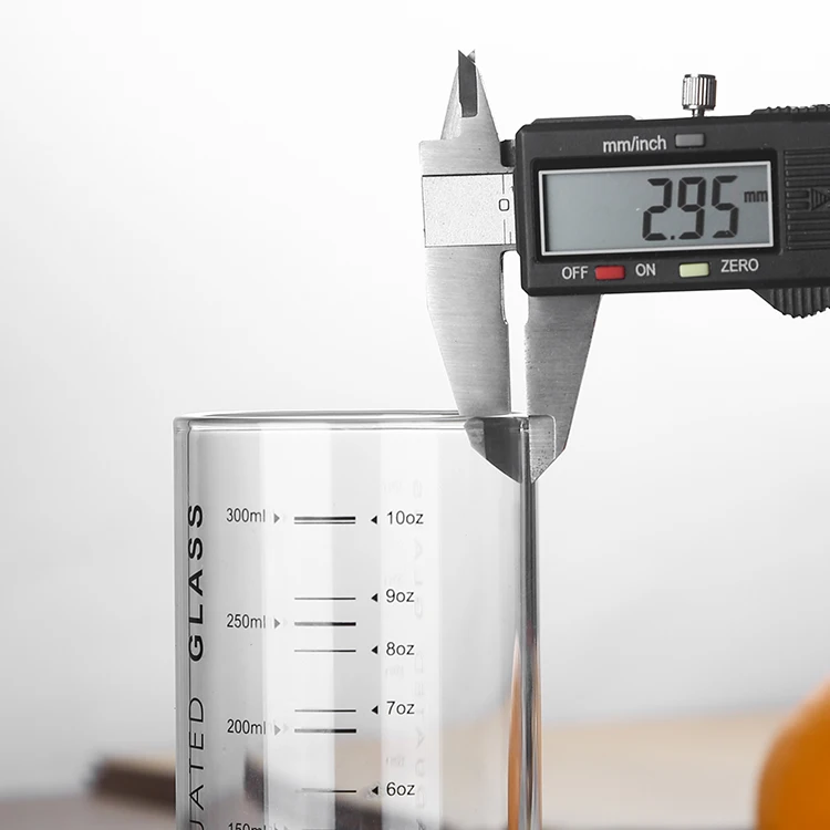 Custom clear Water Drinking Glass juice Tumbler glass cup with logo milk glasses drinking measuring glass cup