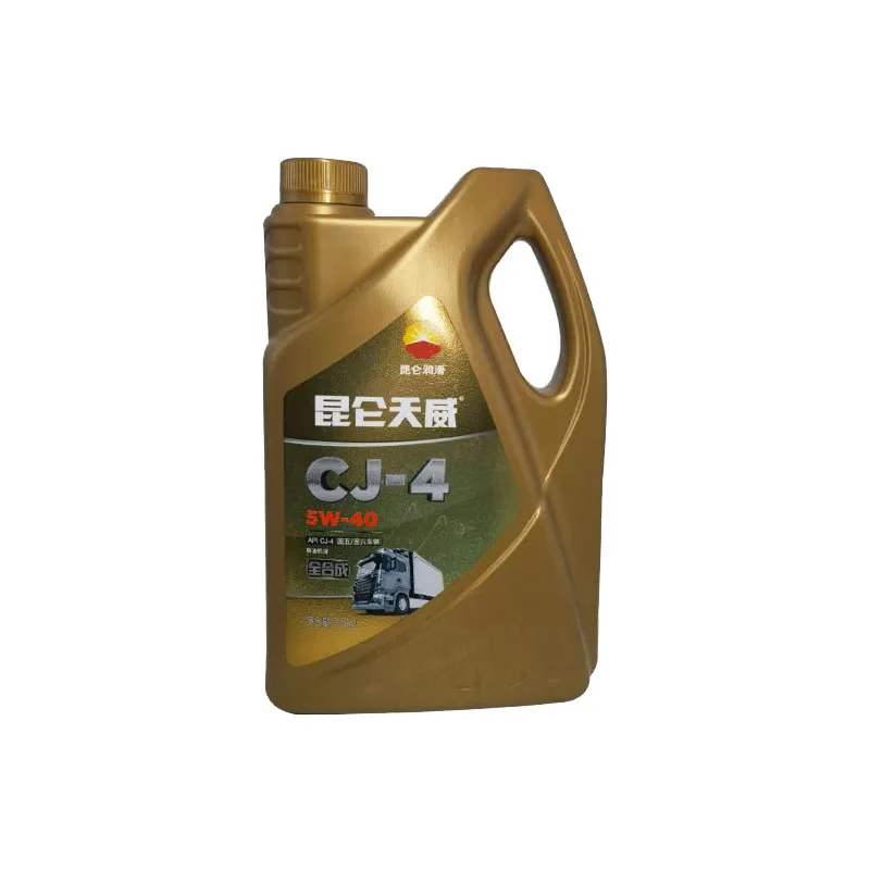 PetroChina Kunlun brand Tianwei CJ-4 5W-40 diesel engine oil 3.5KG/4L, made in China