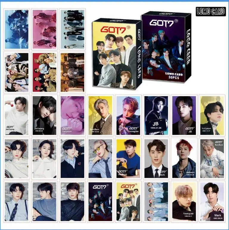 In stock new K-pop Korean star team message lomo card 55 pcs blessing photo cards