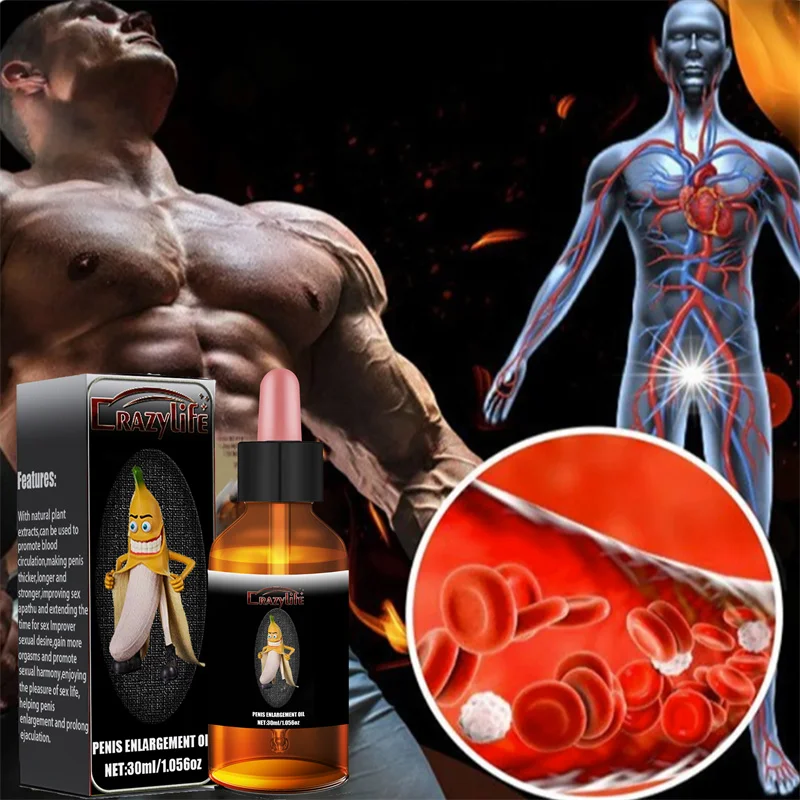 Factory supply Man Penis Enlargement Essential Oil Extended Lasting Adult Sex Products Xxx Oil  For Men 30ml