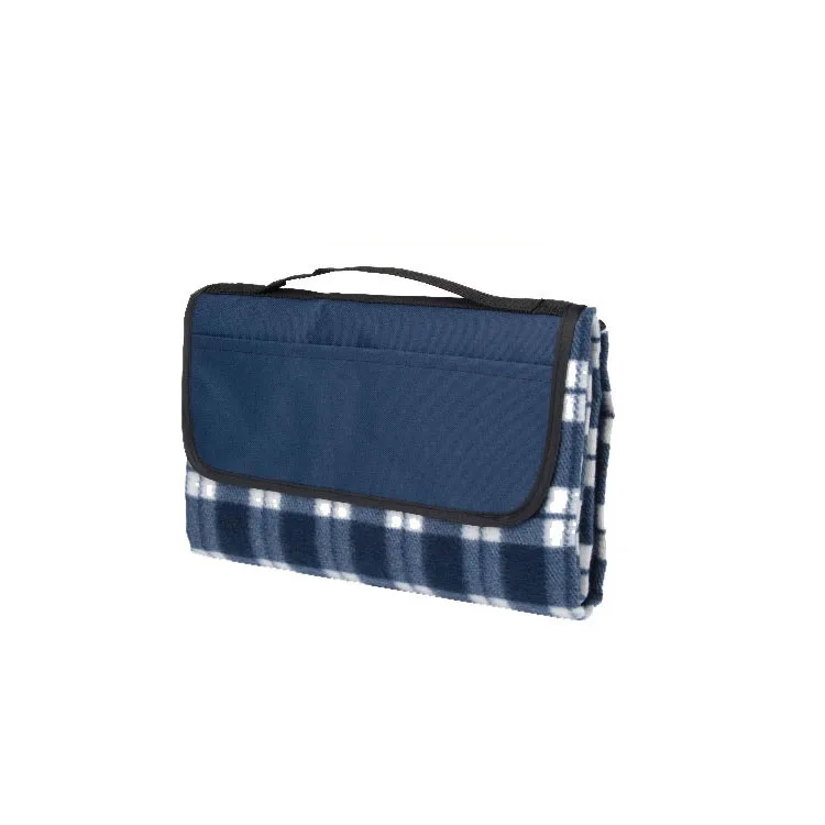 Cheap Hot sale custom logo  promotional  plaid waterproof picnic blanket with logo