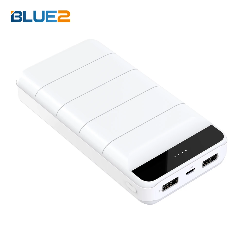 Power Bank Portable Charger 20000mAh Ultra High Capacity External Battery Pack 3 USB Output with LCD Display Dual Flashlights