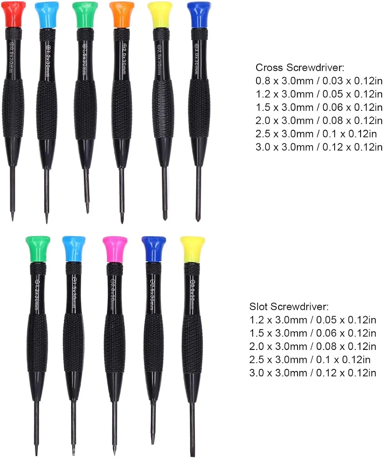 Precision Repair Tool Phillips Head Flathead Screwdrivers Professional Magnetic Screwdriver Set for Watch Jewelry iPhone