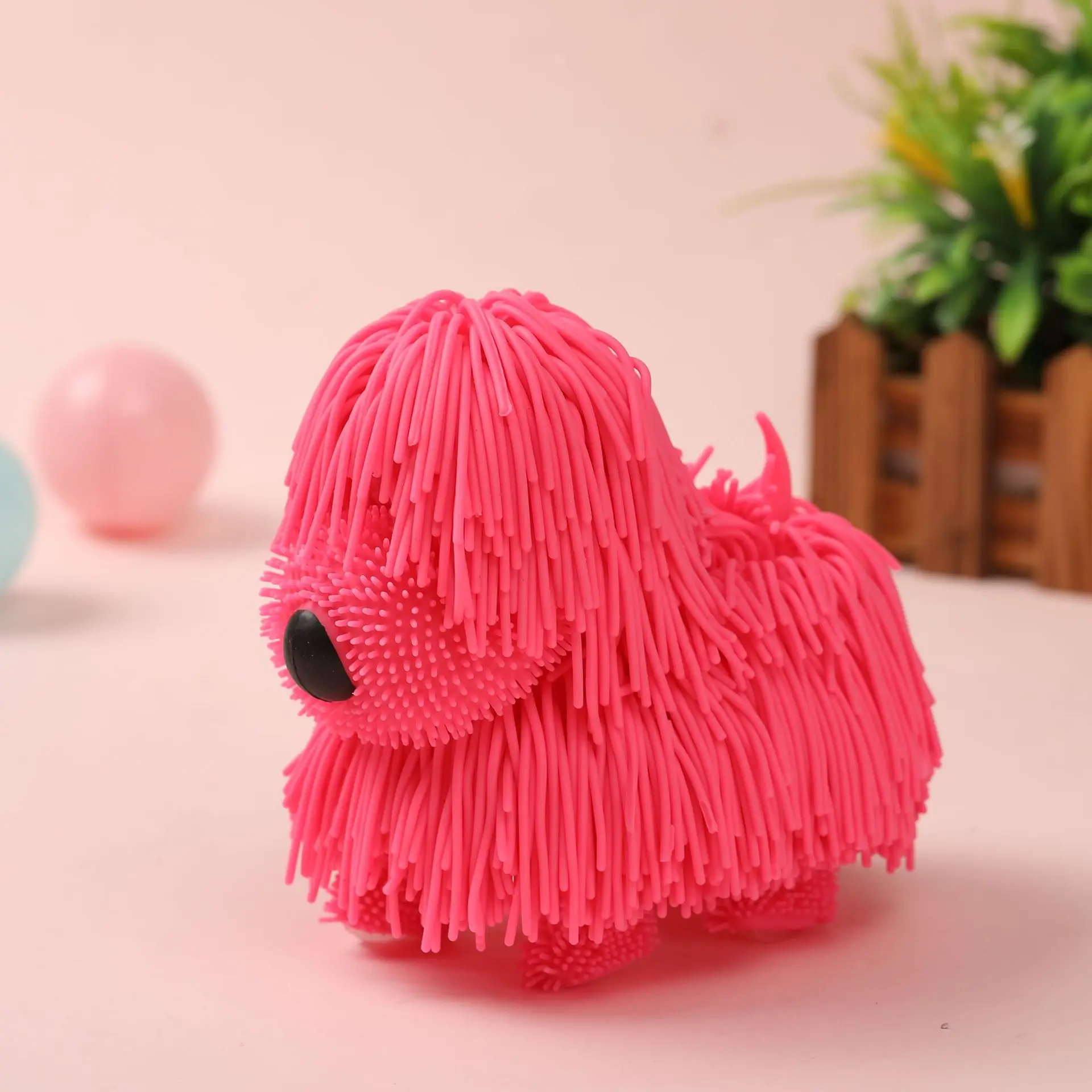 De Juguete De Perro New Creative Simulation Soft Waggle Noodle Dog Pet Cartoon Dog Animal Fidget Toys