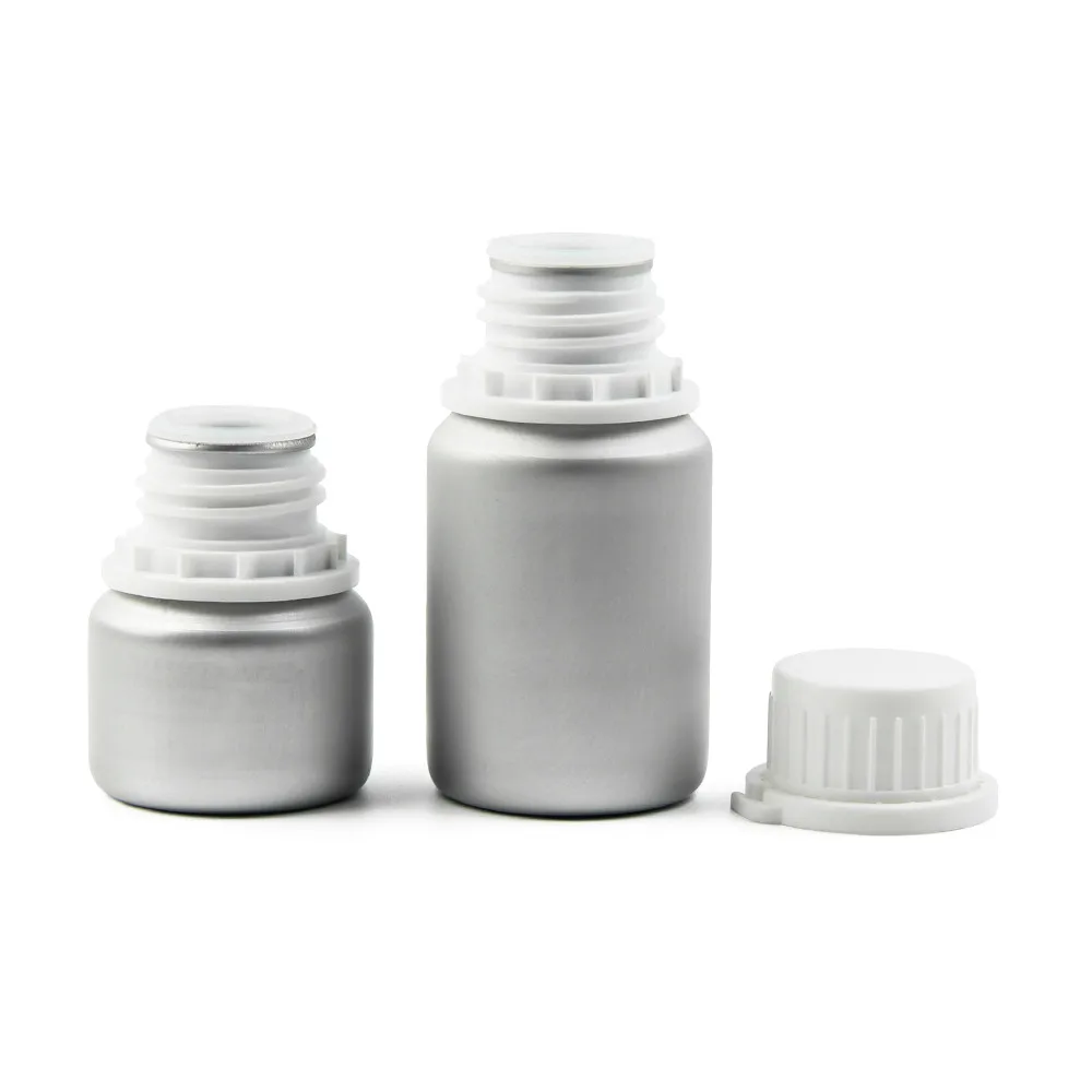 Frosted essential oil bottle fragrance cobalt blue aluminium bottle chemical packaging bottle
