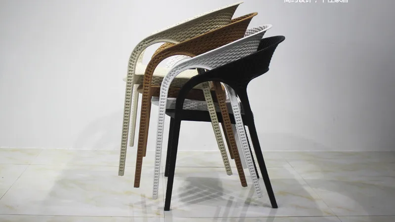 Restaurant coffee shop PP plastic stackable white plastic chair