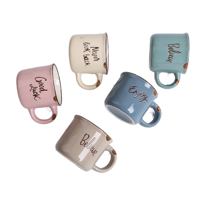 White Sets Kitchen Cheap Deer Dinnerware Luxury Dinner Colorful Cups Tea Mug Coffee Ceramic Cup Set