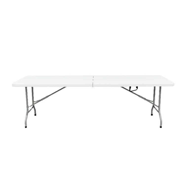 Folding buffet table modern outdoor foldable dining table 8ft long plastic tables