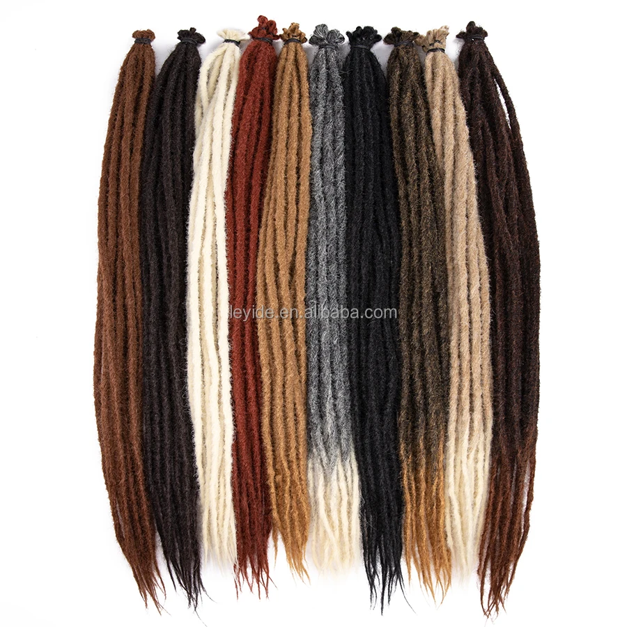 High Temperature Fiber Dreadlock Extension 36inch Handmade Synthetic Crochet Dreads Hair Locs