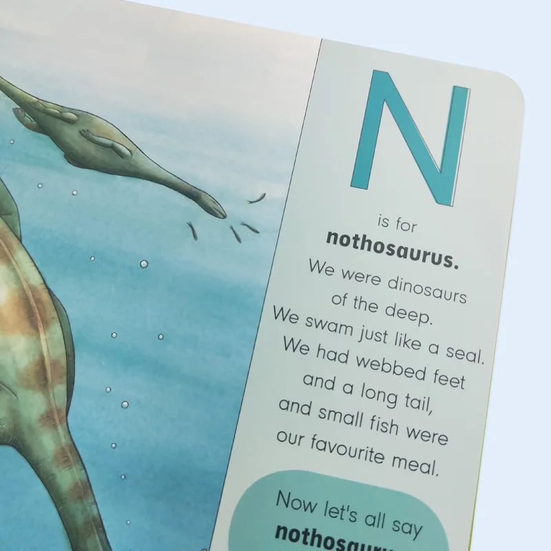 Dinosaur picture book kids reading book children educational book reading stand in bed