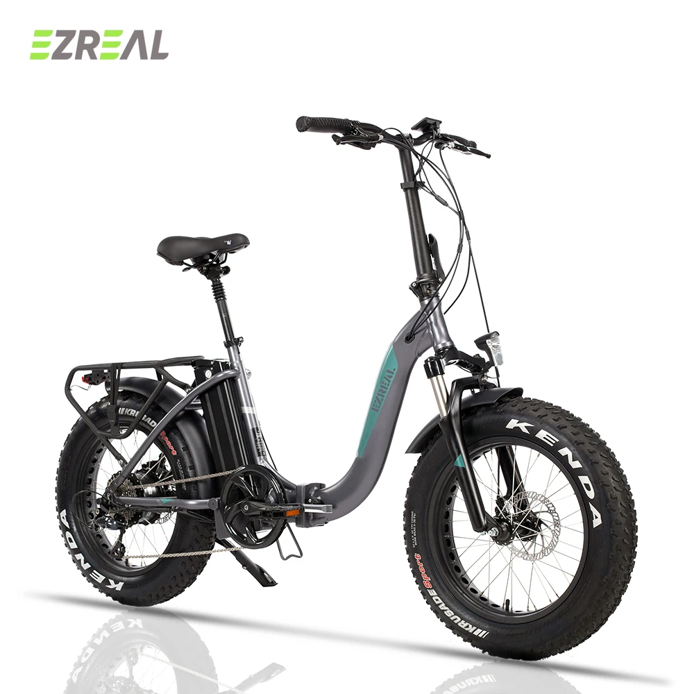 
EZREAL Brushless Shimano 6 speed 36v 14ah 20inch Cargo Bike city electric bicycle Folding E-bike 
