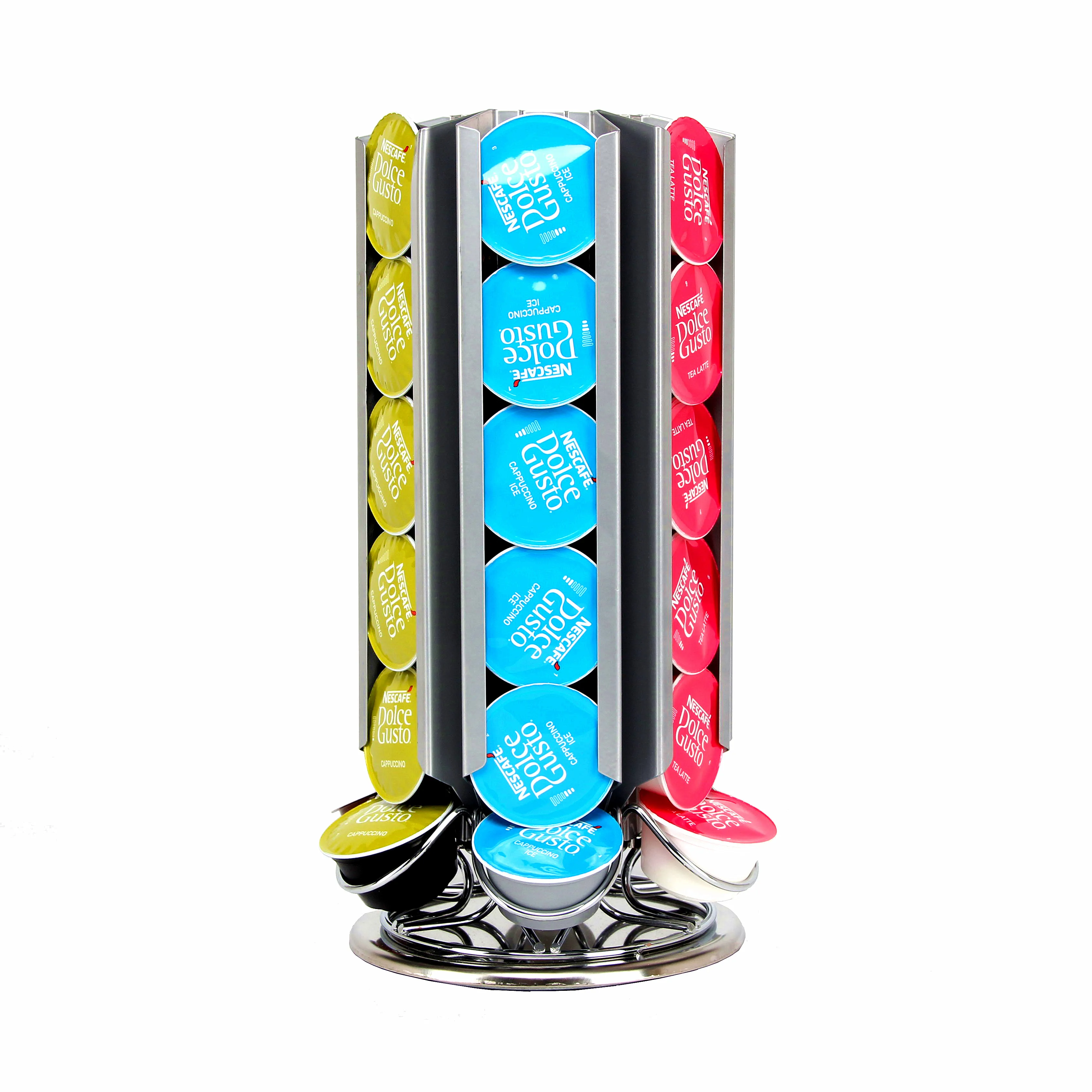 2024 Dolce Gusto High Quality Home Appliance Modern Metal Coffee Pod Holder Rack 36 Pods Capsule Storage Organizer Kitchen OEM