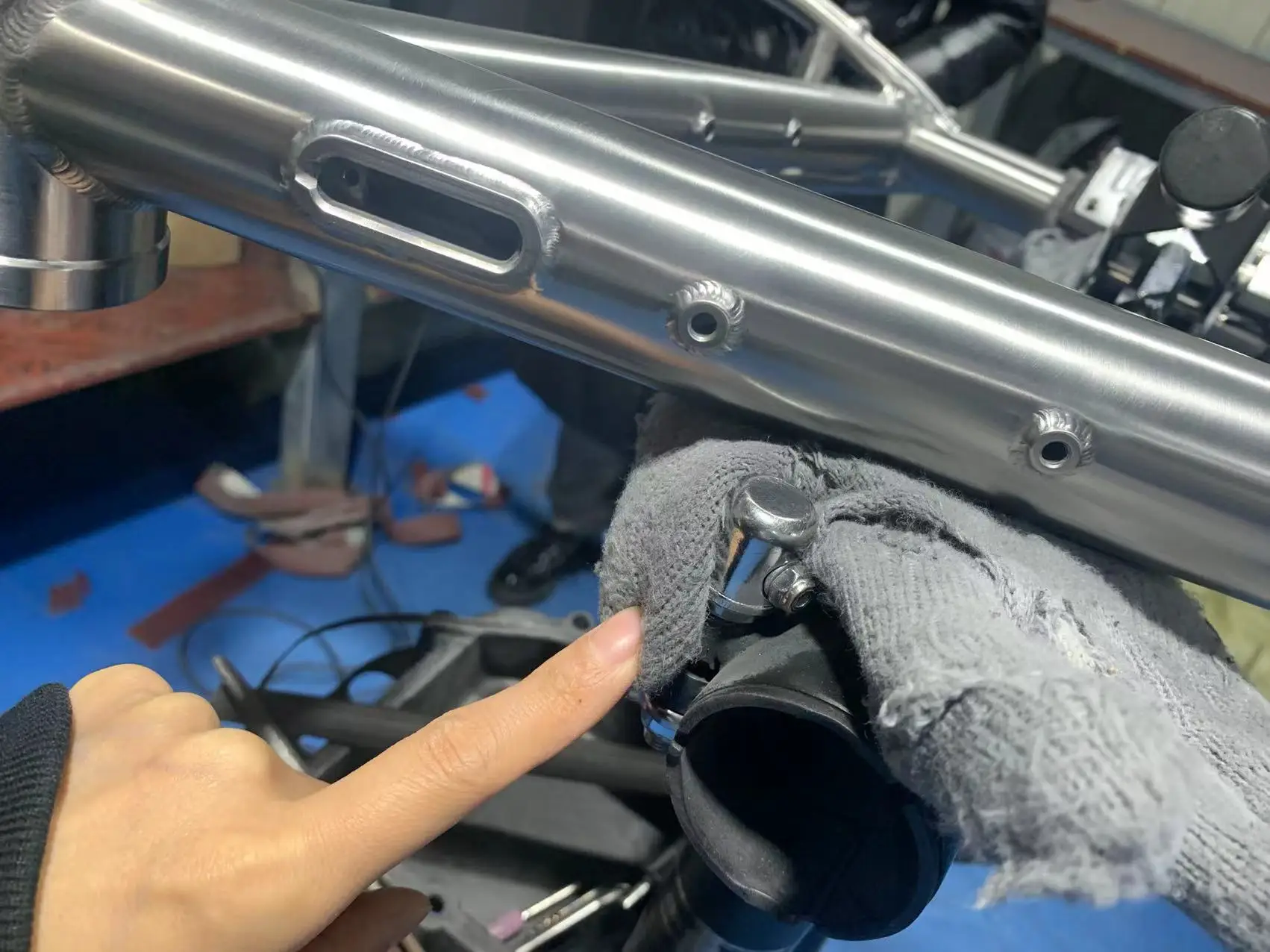 Customized Gr9 Titanium MTB Frame Bend Tube Gr9 Titanium MTB Frame Tube 3AL2.5V Tubing