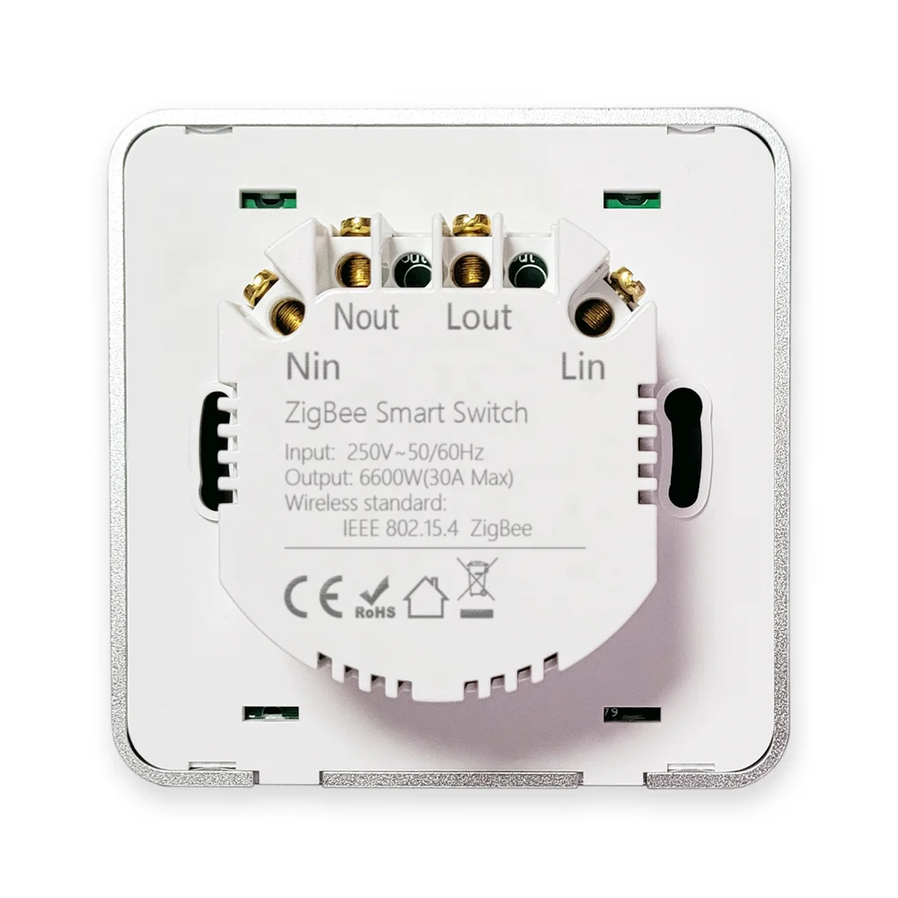 ZigBee Touch 30A Boiler Water Heater Switch EU Standard Tuya Smart