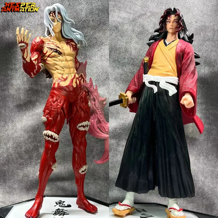 2023 30-32cm 11.82inches Demon Slayer  Kokushibou  Kimetsu No Yaiba Muzan Kibutsuj Tengen Tsugikuni Yoriichi Anime Action Figure
