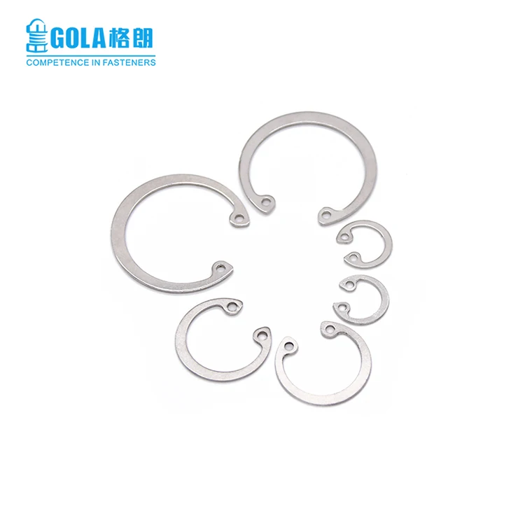 Carbon steel and stainless steel circlip/retaining rings for shafts circlips din6799