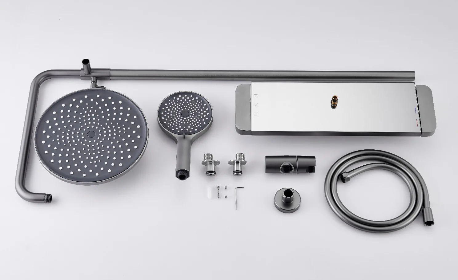 Wall Shower Set Faucet Black Mixer Bathroom Shower Set black white color bath&shower faucets