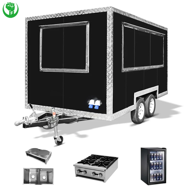 outdoor concession BBQ truck food cart toy hauler travel trailer snack car