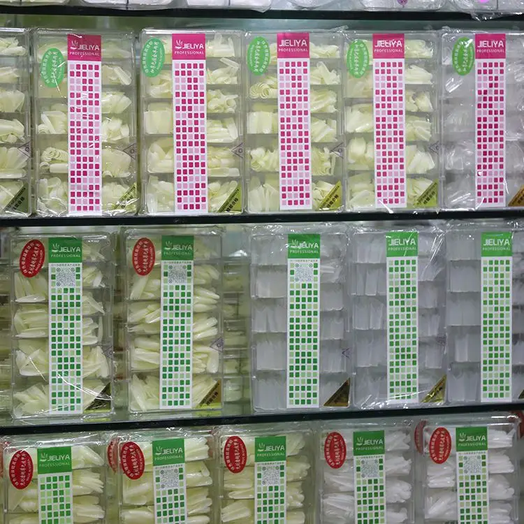  Оптовая продажа профессиональные натуральные сверхдлинные накладные ногти из АБС-пластика 500 шт.