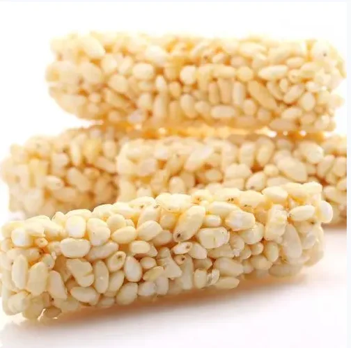 Full automatic Popped Cereal Candy bar Cutting Machine sesame Bar Processing Line  peanut Bar production machine