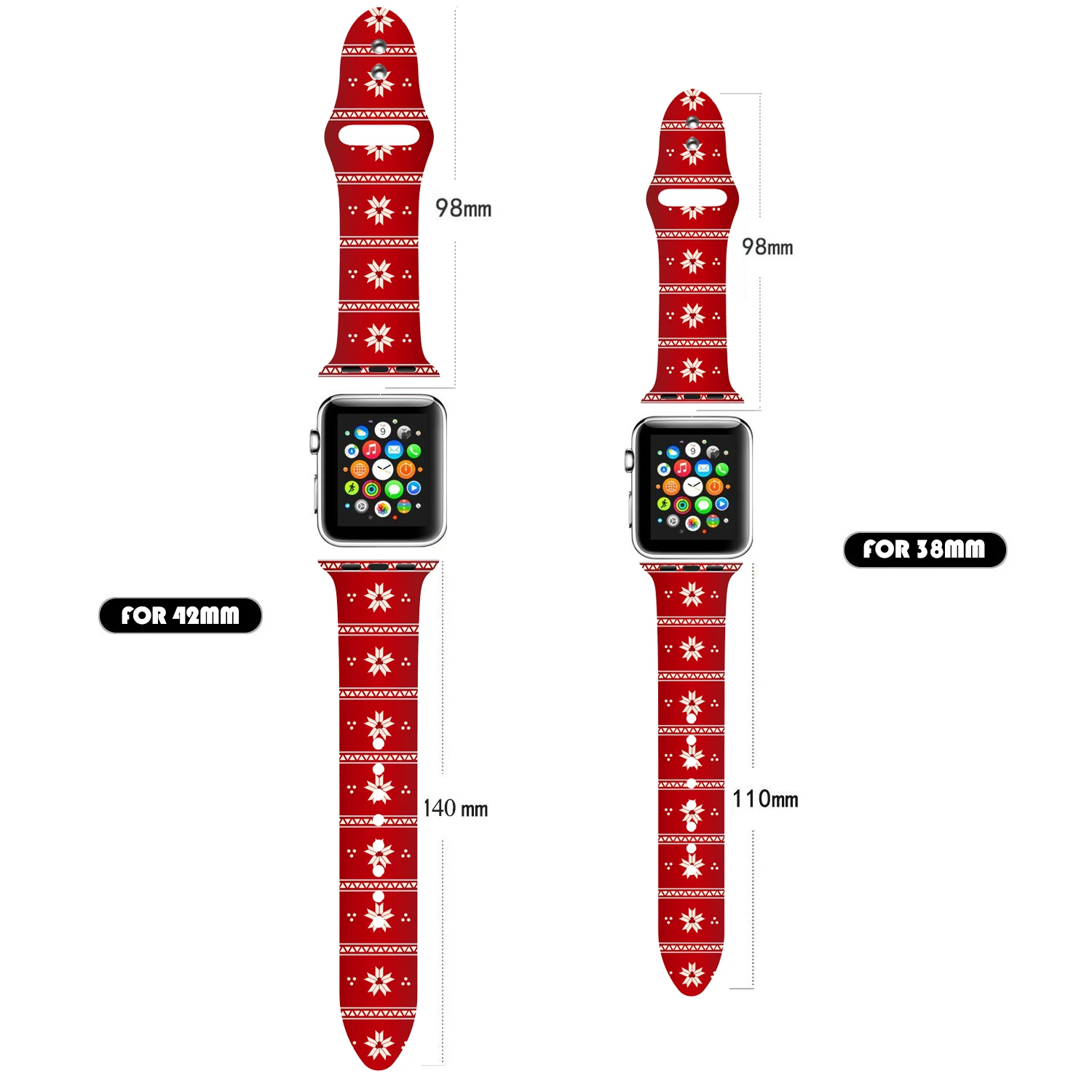 glow in the dark silicone band for apple watch band, luminous noctilucent slim sport watch band strap