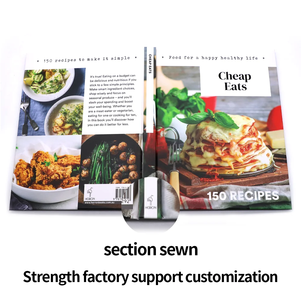 Factory Fast Delivery Printing full color Cooking Food Book Cookbook,Hardcover Healthy Cook Book Publishing