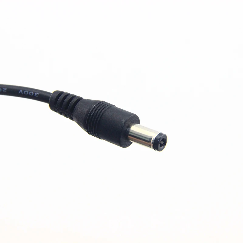 Black 60W 1185 18AWG 5.5*2.1mm DC power supply cable with 12V poweredUSB cable