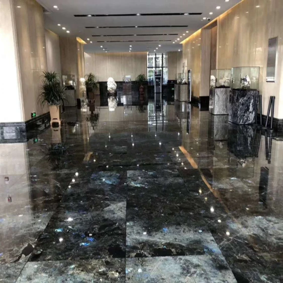 Blue Emerald Labradorite Granite,Emerald Blue tiles, Blue Labradorite slab