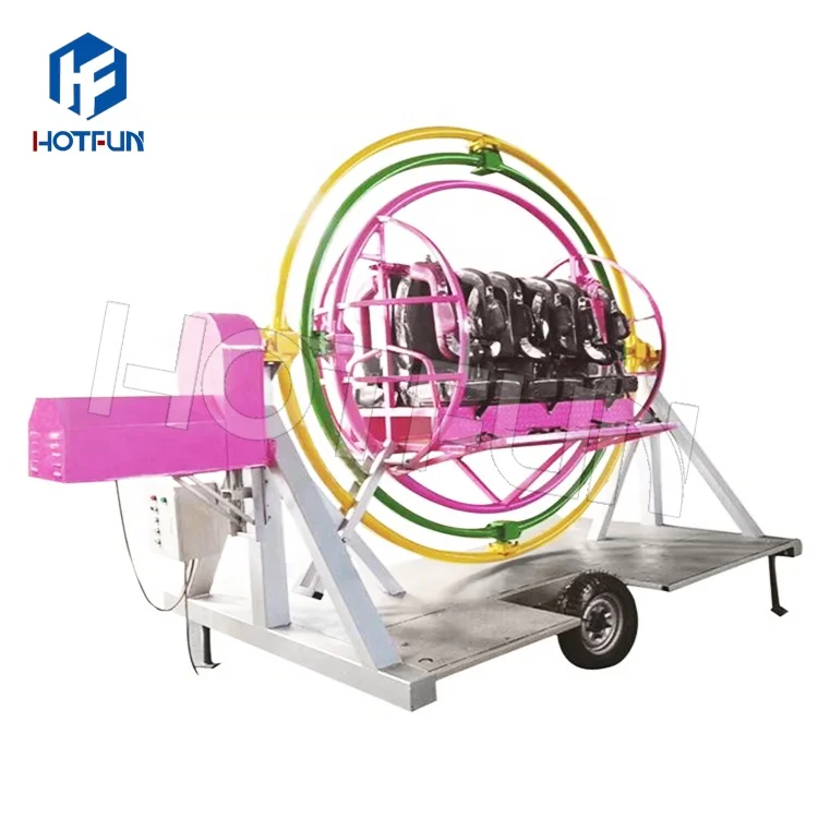 Amusement Ride Portable Mini Equipment 3d Space Ring Human Gyroscope For Sale