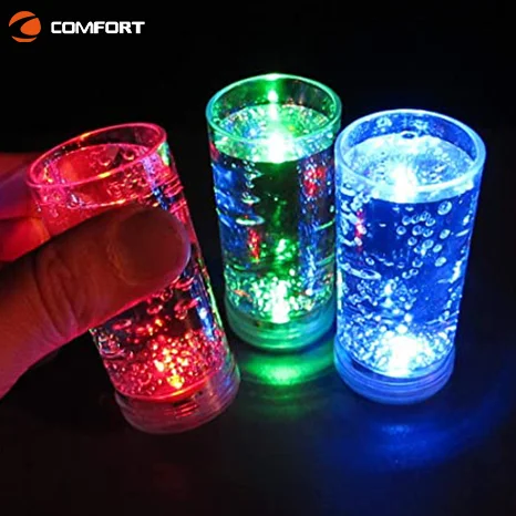 Hot Selling For Party Using 10oz Flashing Rocks LED Light wine glass
