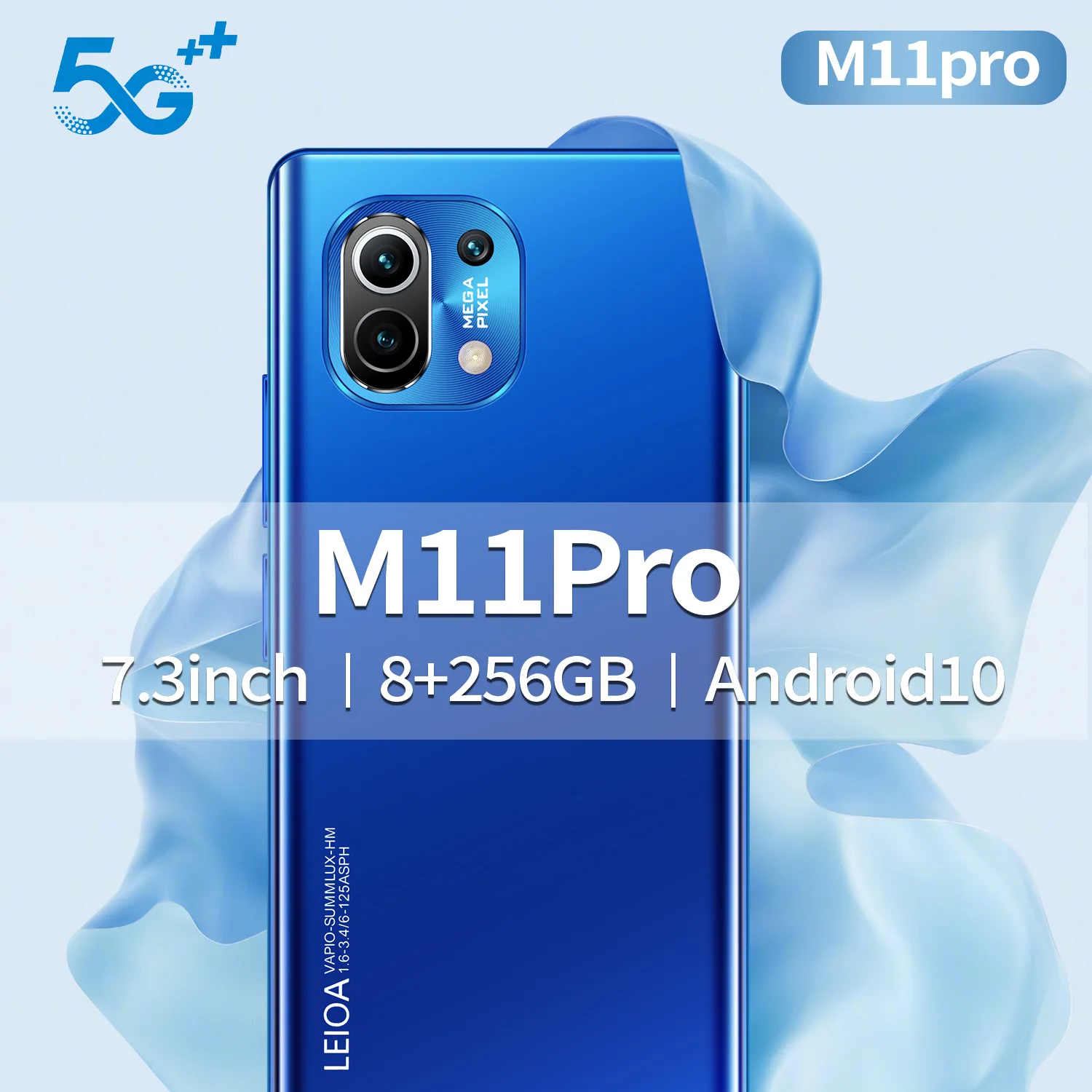  Новинка 2021 Оригинальный разблокированный смартфон M11 Pro Android HD-камера полноэкранный мобильный телефон с двумя SIM-картами сотовый функцией распознавания
