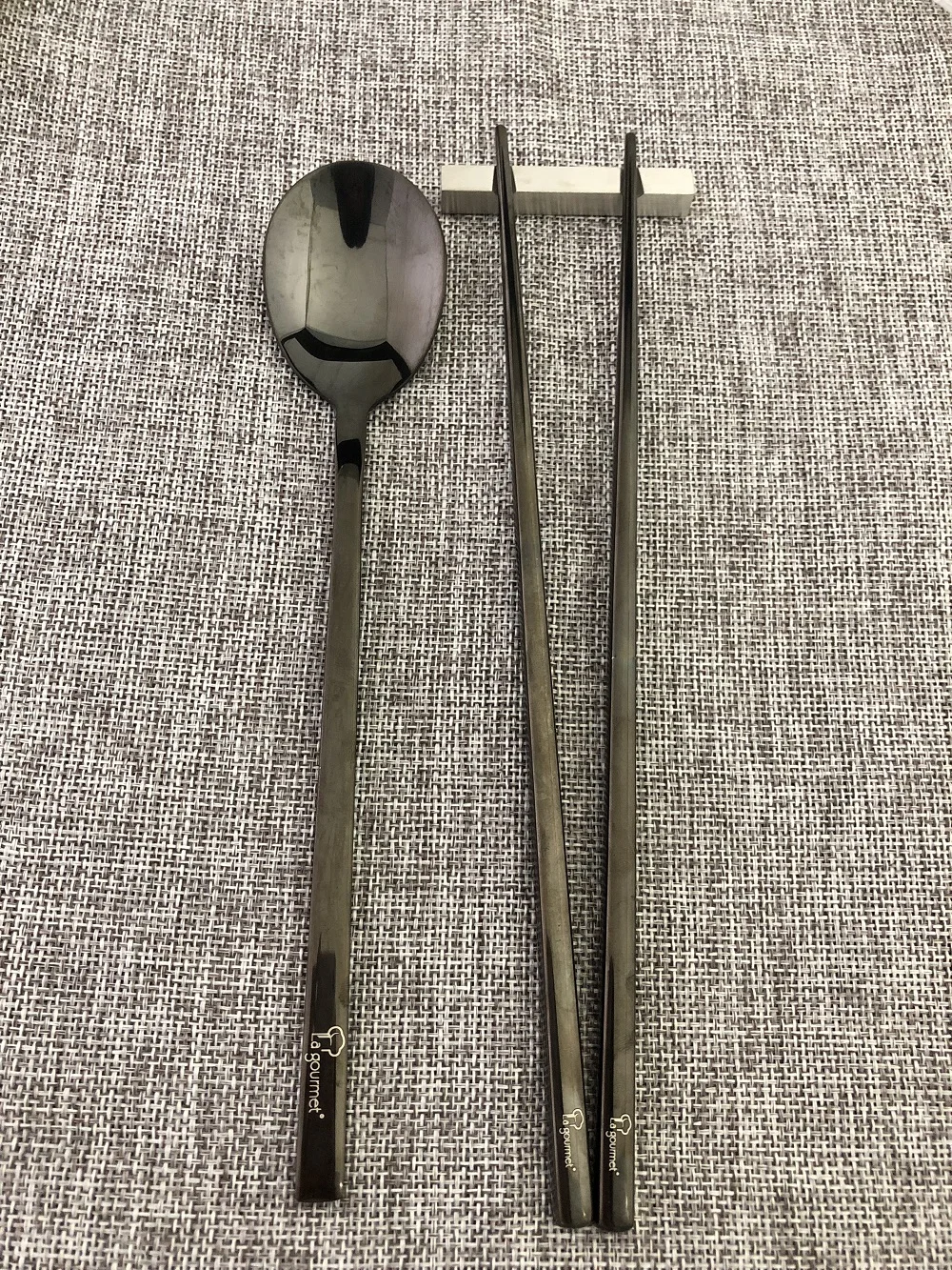 Stainless steel chopsticks spoon Korean flatware set fashion cutlery stocked