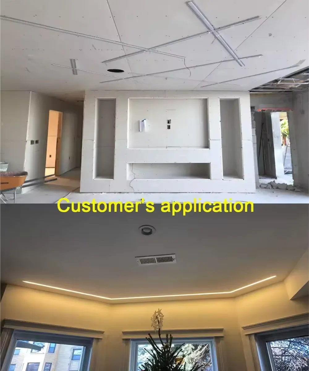 Best Selling For Grey LED Strip Lighting Channel Surfaced Mounted Recessed 6063 Extrusion customized LED Strip Aluminum Profile