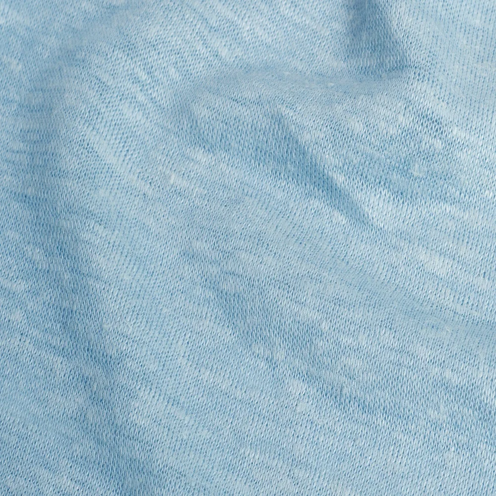 J1011#  Wholesale 100% hemp fabric natural hemp jersey fabric knitted hemp material single jersey fabric for shirt garment