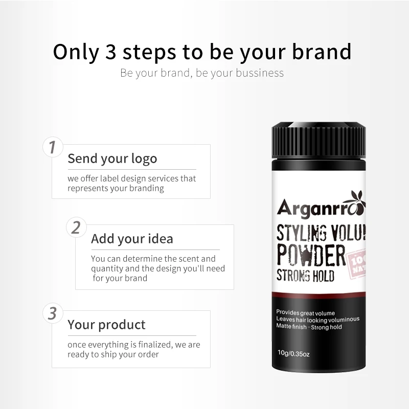 ARGANRRO BRANDED hair fluffy powder volumizing oil control matte type and provides great volume & texture