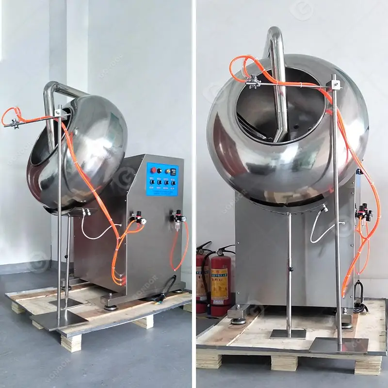 Chocolate Sugar Coater Machine Seed Coater Caramelized Sugar Almond Confectionery Peanut Coating Pan