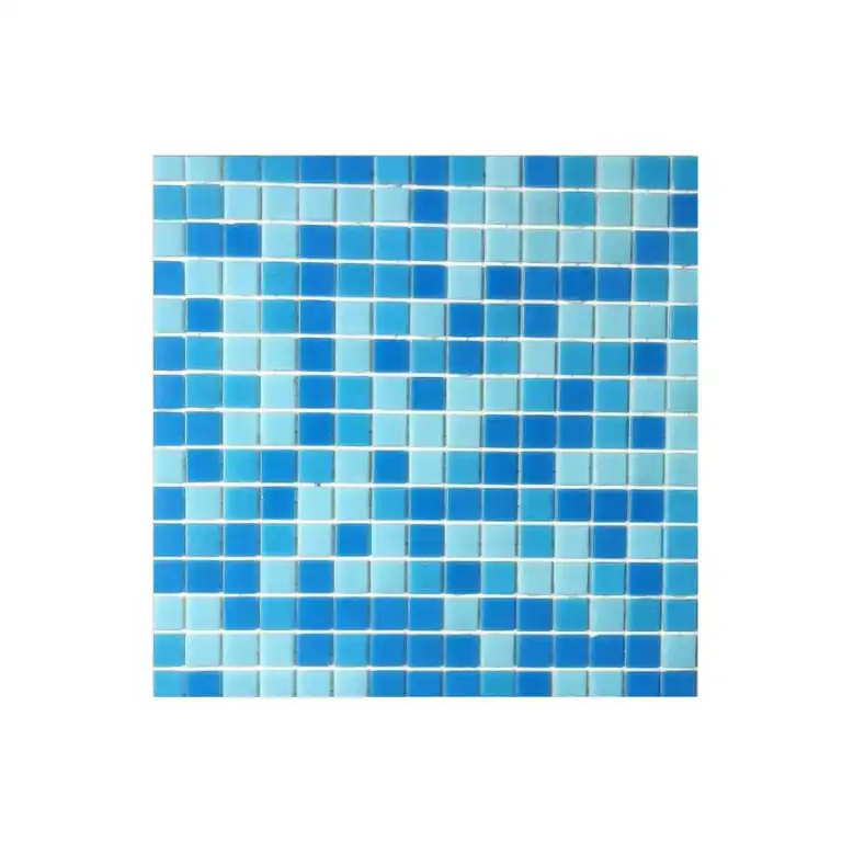 High Quality Modern Square Glass Mosaic Tiles Hot-Melting Bathroom Swimming Pool Hotel Parquet Marble Stone Ceramic Metal