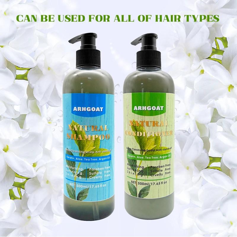 ARHGOAT Water Shampoo and Tea Tree conditioner Private Label Organic Strength & Growth Hair Treatment Hair Care