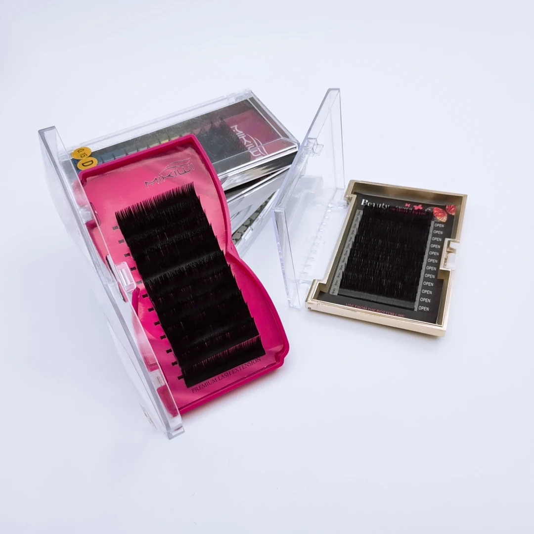 
korean silk eyelash extensions easy fan eyelash extensions tape russian volume eyelash extension 