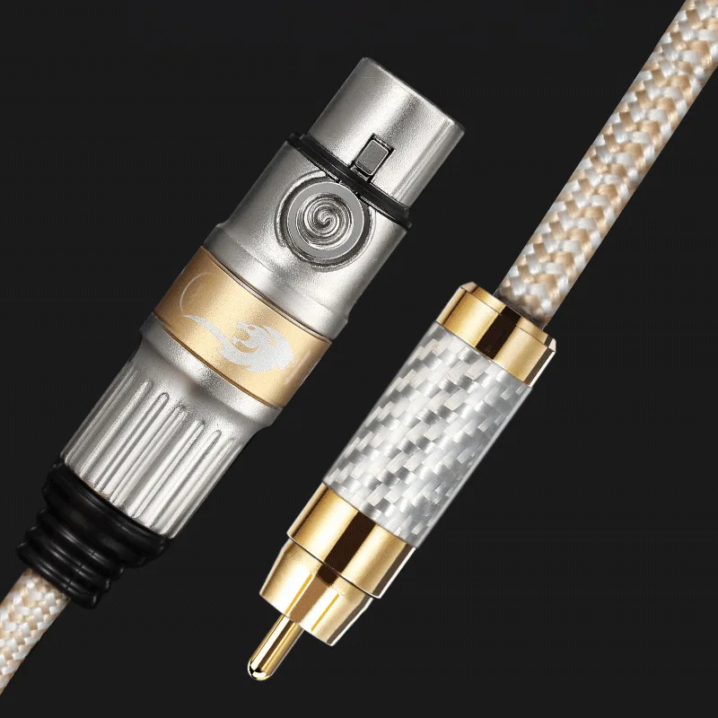 XLR 3-контактный разъем гнездо RCA штекер кабеля луженый медный проводник