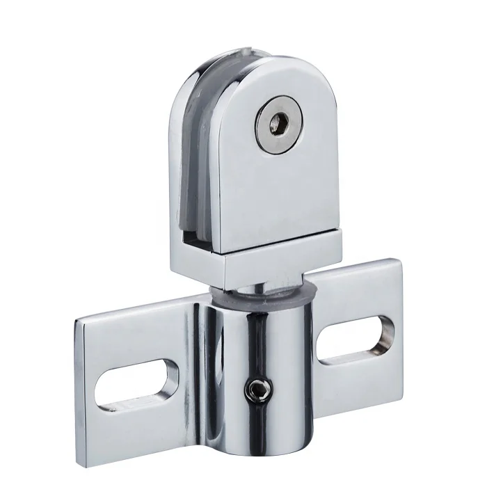 Zinc alloy frameless glass shower door rotation pivot hinge
