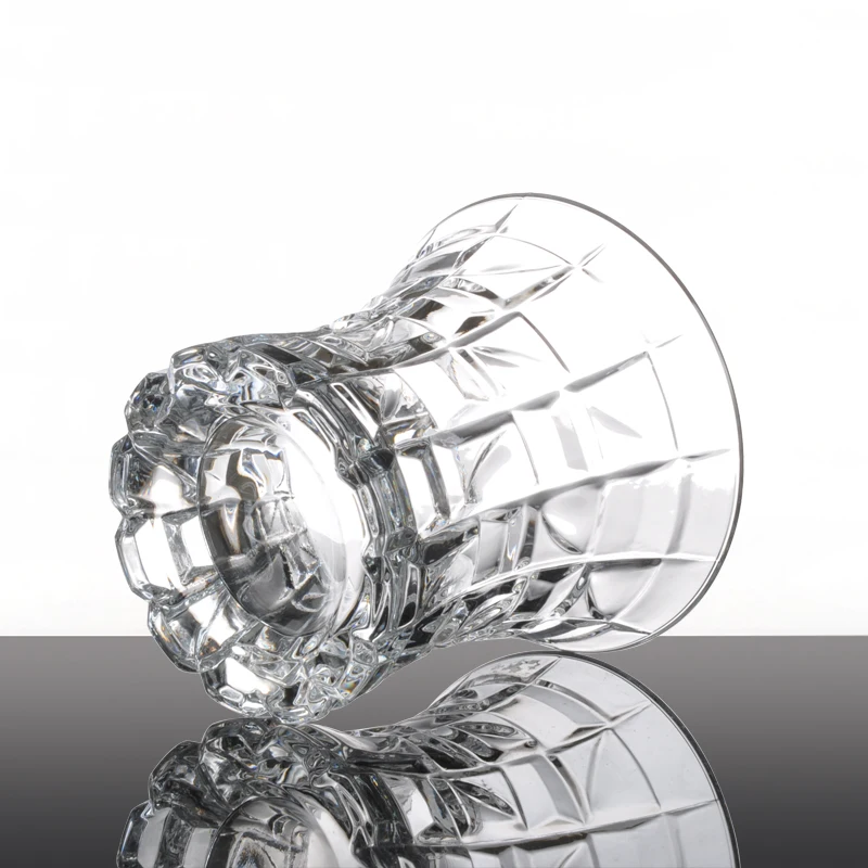 Hot Selling Cocktail Rock Whisky Glass Cup Custom Logo Old Fashioned Crystal Round Whiskey Tasting Glass for Bar Party Wedding