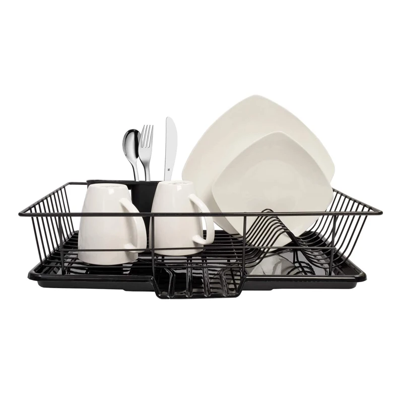 Домашняя коллекция, кухонная подставка для посуды, 3 предмета, сушилка для посуды, набор с сушилкой и держателем для посуды