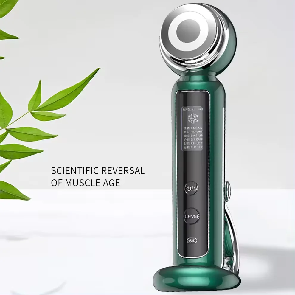 Portable Face Radio Frequency RF EMS Facial Device Private Label Korean Beauty Device Led RF Ems Beauty Instrument