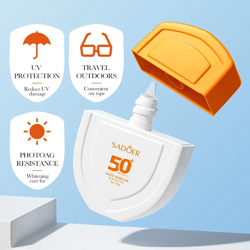 SADOER SPF50 +/PA +++ отбеливающий солнцезащитный крем для молока черный изолирующий защиты от