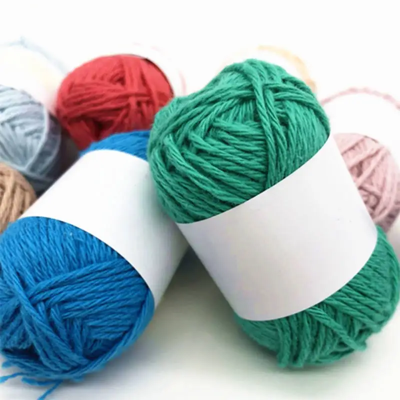Hand Weaving Hand Knitting Yarn 100% Cotton Mercerized 100% Organic Cotton Yarn