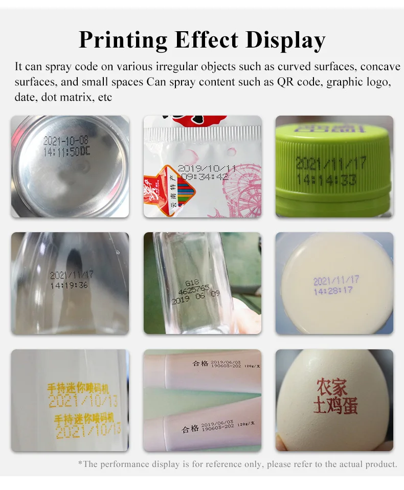 Mini-pro Automatic Tij Handheld Inkjet Printing Machinery Plastic Metal Date Ink Jet Hand Printer
